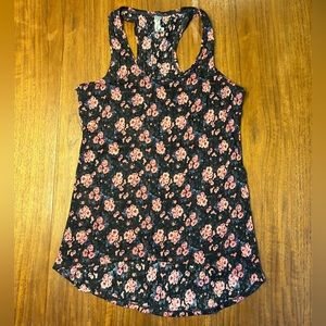 Free People floral racerback, size small